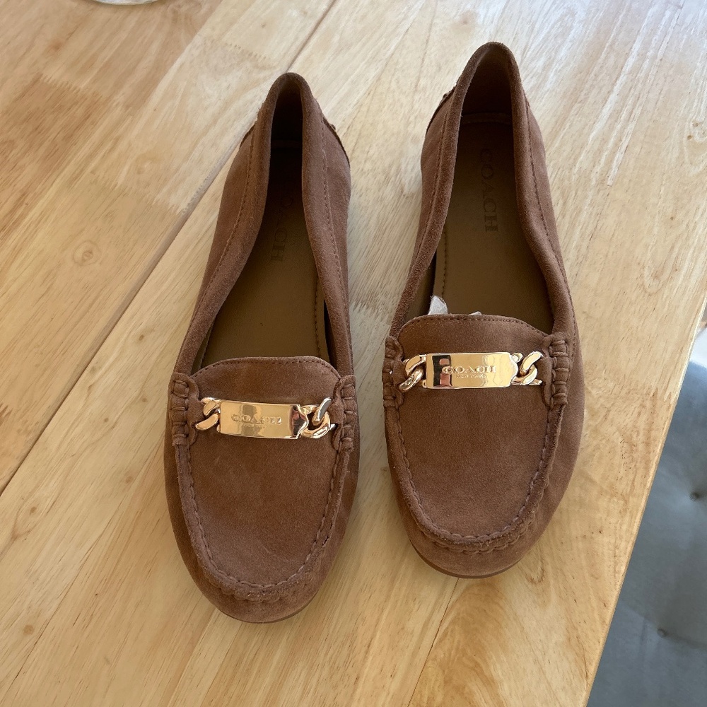 Coach: women’s suede loafers